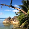 Granite boulders along Praslin